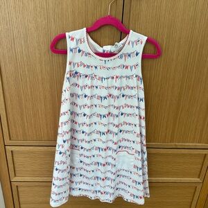 The Proper Peony Girls' Old Glory Yoke Dress , Size 8